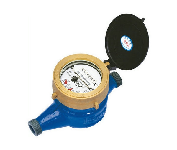 Rotor liquid-sealed water meter